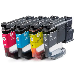 Brother LC521XL - Pack de 4 Tinteiros Genéricos